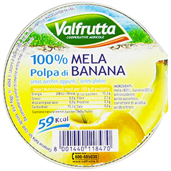 Immagine di VALFRUTTA POLPA DI FRUTTA G.100 MELA&BANANA