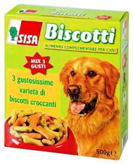 Immagine di SISA BISCOTTI CANE 3 GUSTI GR.500