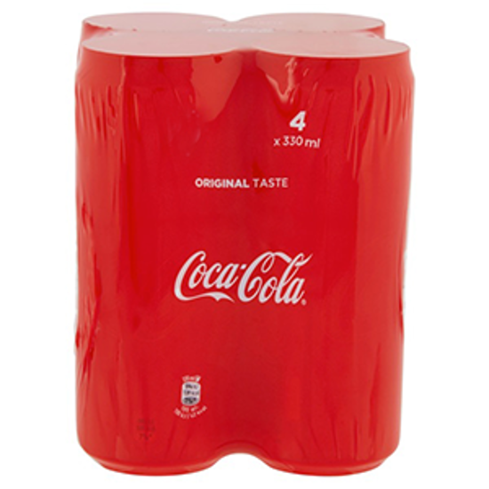 Immagine di COCA COLA LATTINA CL.33X4