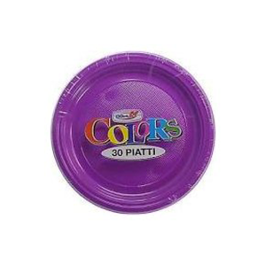 Immagine di DOPLA PIATTI PIANI D.22 PZ.30 VIOLA