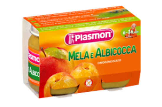 Immagine di PLASMON OMOGENEIZZATO ALBICOCCA/MELA GR.104 X 2