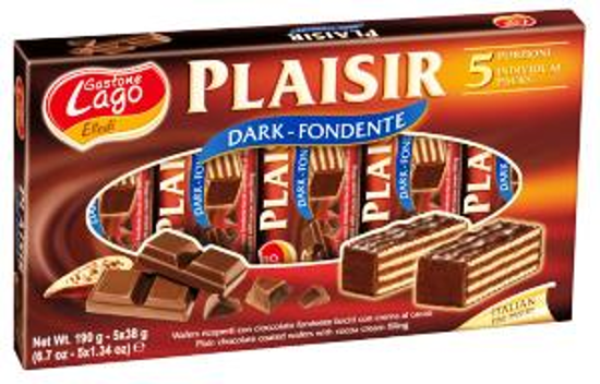 Immagine di ELLEDI PLASIR CIOCCOLATO CACAO E FONDENTE GR.38 X 5