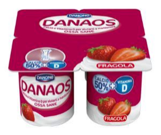 Immagine di DANONE DANAOS FRAGOLA GR.125 X 4