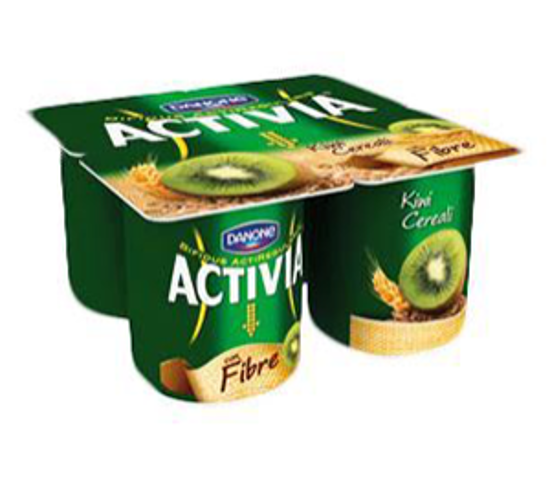 Immagine di DANONE ACTIVIA FIBRE KIWI/CEREALI GR.125 X 4