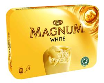 Immagine di ALGIDA MAGNUM CIOCC. BIANCO/MAND. X4