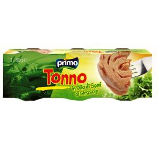 Immagine di PRIMO TONNO OLIO GIRASOLE GR.80 X 3