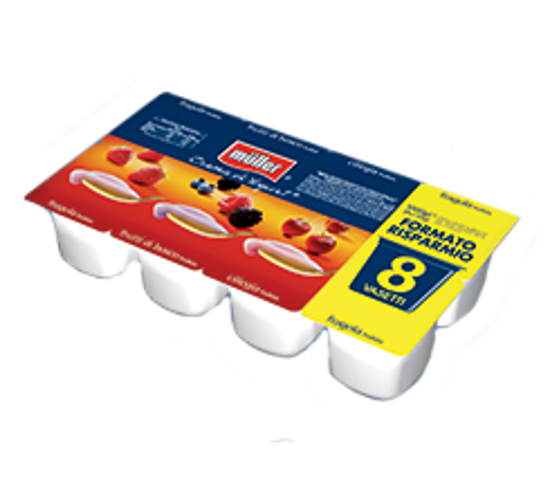 Immagine di MULLER FRUTTI ROSSI GR.125 X 8