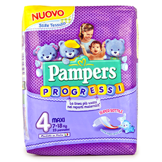 Immagine di PAMPERS PROGRESSI MAXI X23 KG.8-18