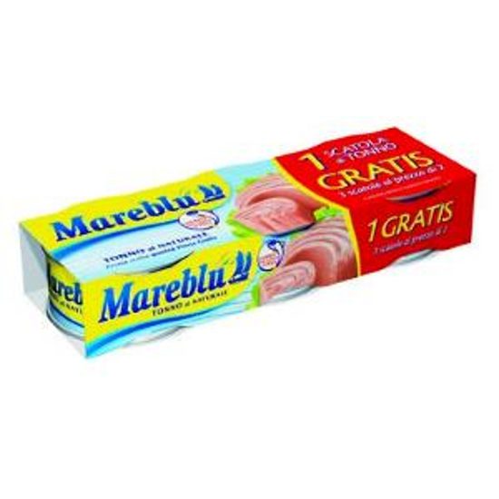 Immagine di MAREBLU TONNO AL NATURALE GR.80 X 2+1