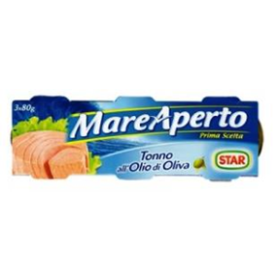Immagine di MAREAPERTO TONNO ALL'OLIO DI OLIVA GR.80 X 3