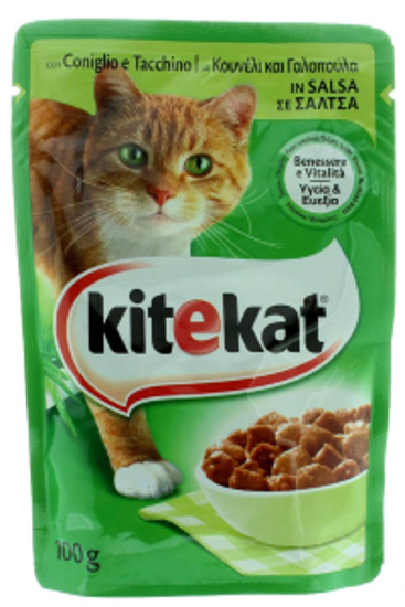 Immagine di KITEKAT BOCCONCINI GATTO CON CONIGLIO TACCHINO E VERDURE EXTRA BUSTA GR.100