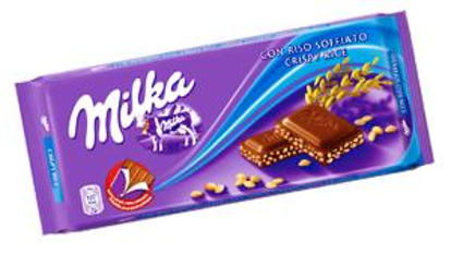 Immagine di MILKA TAVOLETTA RISO SOFFIATO GR.100