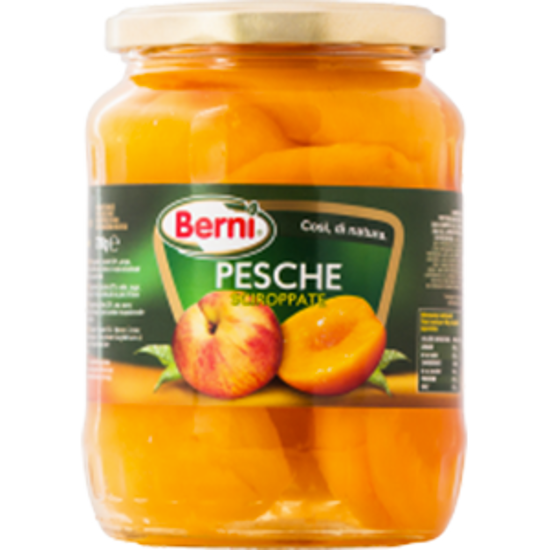 Immagine di BERNI PESCHE SCIROPPATE VASO VETRO G.700