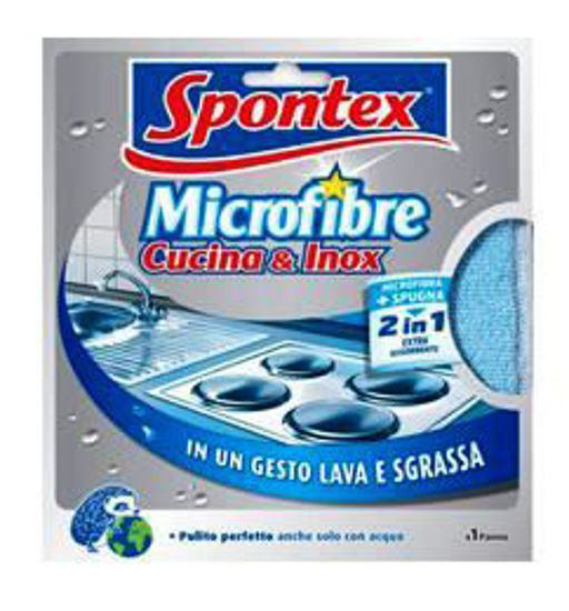 Immagine di SPONTEX MICROFIBRE CUCINA & INOX PZ.1