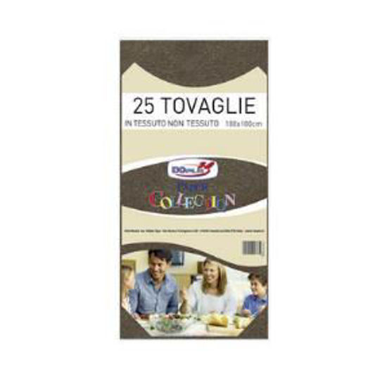 Immagine di DOPLA TOV.100X100 X25 MARRONE TNT COD.09186