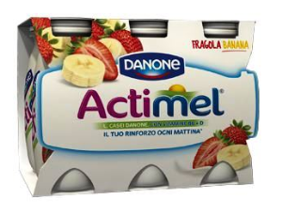 Immagine di DANONE ACTIMEL FRAGOLA/BANANA GR.100 X 6