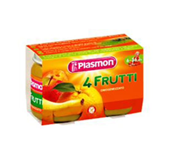 Immagine di PLASMON OMOGENEIZZATO 4 FRUTTI GR.120 X 3