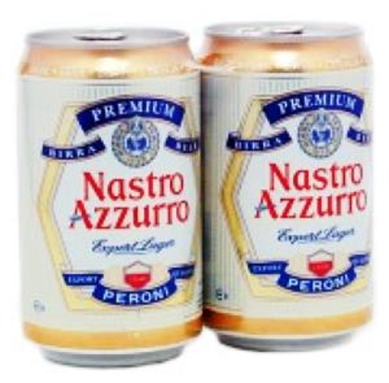 Immagine di BIRRA NASTRO AZZURRO LATTINA CL.33 X 2