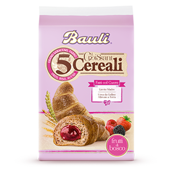 Immagine di BAULI CROISSANT 5 CEREALI G.300 FRUTTI DI BOSCO
