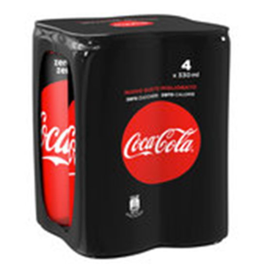 Immagine di COCA COLA ZERO LATTINA CL.33X4