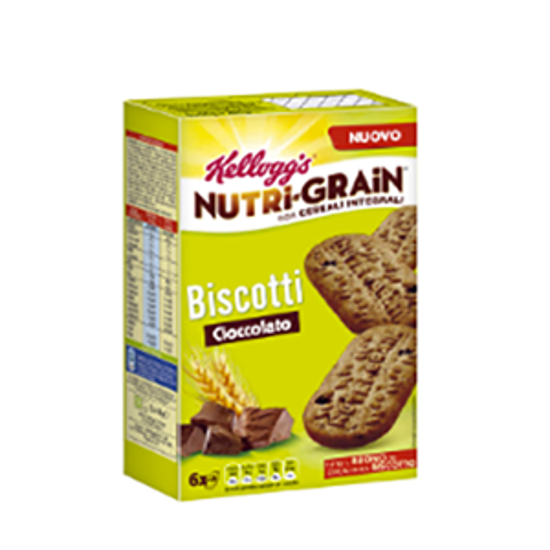 Immagine di KELLOGG'S NUTRI-GRAIN BISCOCEREALI AL CIOCCOLATO GR.44 X 6