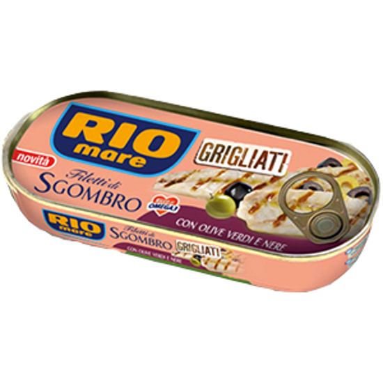 Immagine di RIO MARE FILETTI SGOMBRO GRIGLIATO G.120 C/OLIVE