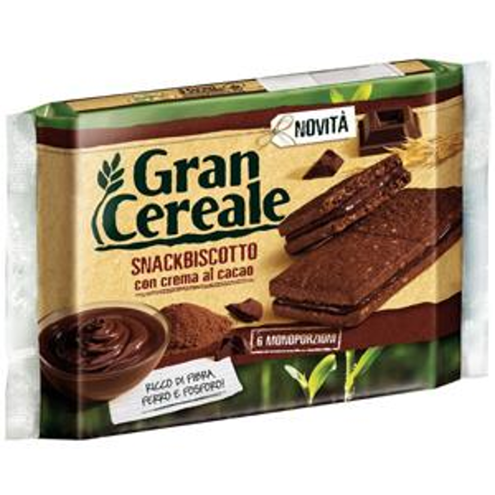 Immagine di GRANCEREALE SNACKBISCOTTO CACAO GR.180