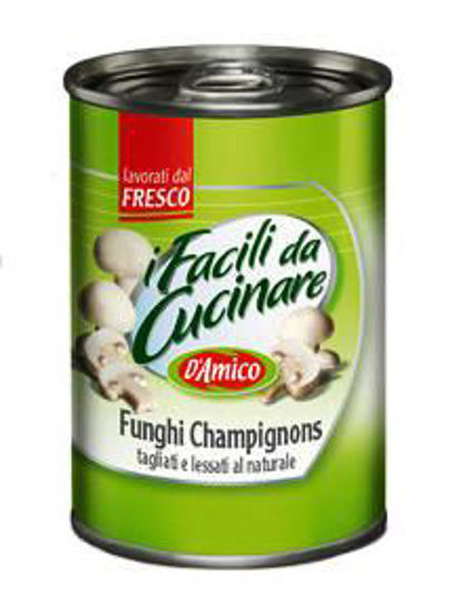 Immagine di D'AMICO FUNGHI CHAMPIGNON TAGLIATI E LESSATI AL NATURALE GR.400