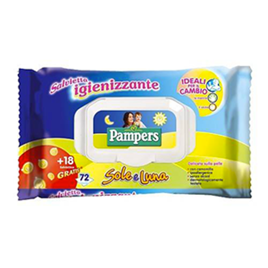 Immagine di PAMPERS WIPES SOLE&LUNA 45+15
