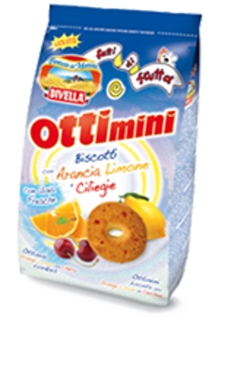 Immagine di DIVELLA OTTIMINI ARANCIA\LIMONE\CILIEGIE GR.350