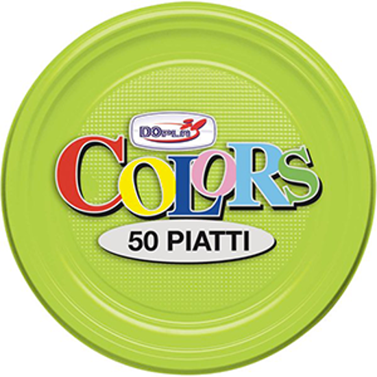 Immagine di DOPLA PIATTI FRUTTA PZ.50 VERDE ACIDO