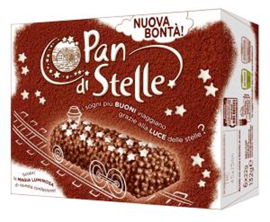 Immagine di MULINO BIANCO PAN DI STELLE BARRETTE GR.132