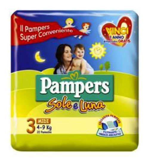 Immagine di PAMPERS SOLE E LUNA MIDI PZ.23