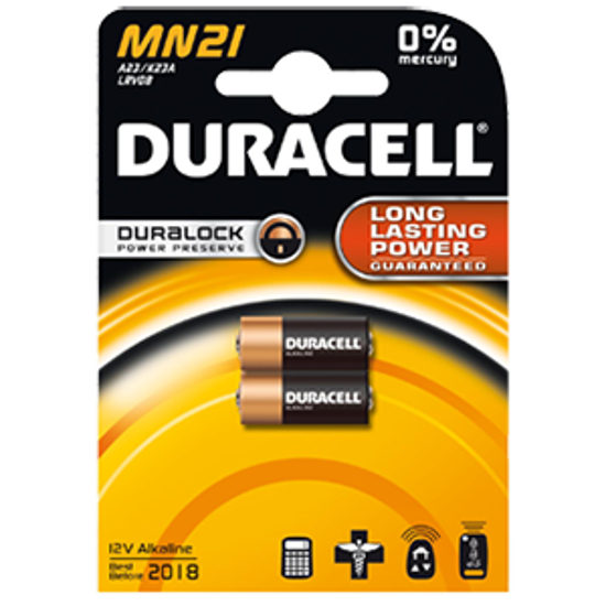 Immagine di DURACELL MN21 TELECOMANDO 12V  X2