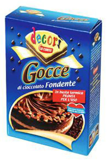 Immagine di DECORI' GOCCE DI CIOCCOLATO FONDENTE GR.40