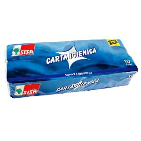 Immagine di SISA CARTA IGIENICA DOPPIO VELO X 10