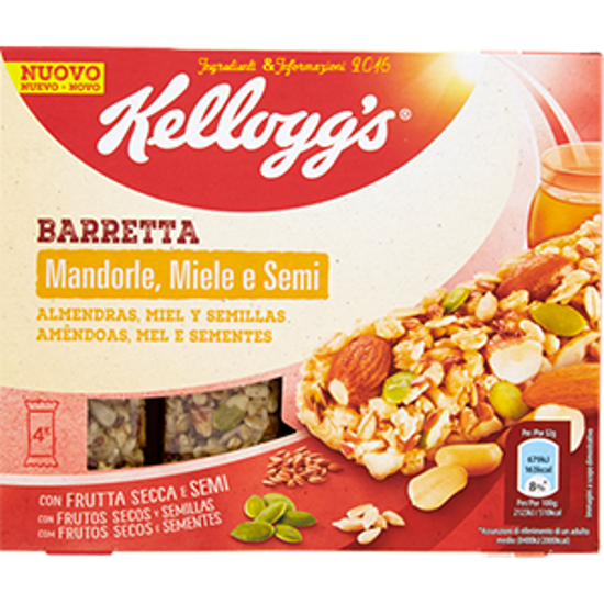 Immagine di KELLOGG BARRETTA MAND.MIELE 4X32GR.