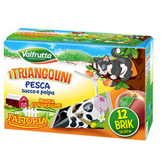 Immagine di VALFRUTTA TRIANGOLINI NETTARE ML.100X2 PESCA