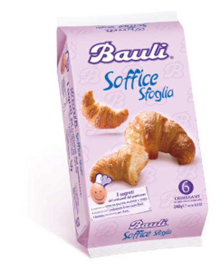 Immagine di BAULI CROISSANT CLASSICO SOFFICE SFOGLIA X 6 GR.240