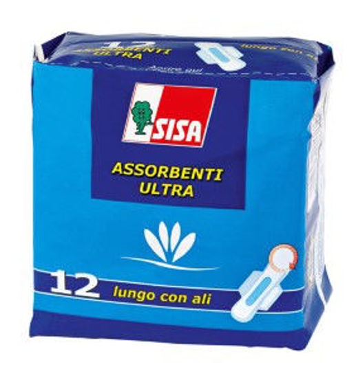 Immagine di SISA ASSORBENTI ULTRA NOTTE LUNGO CON ALI X 12