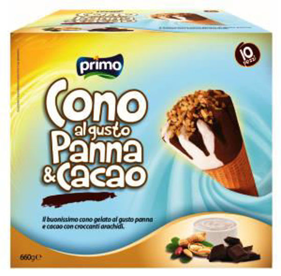 Immagine di PRIMO 10 CONI GELATO PANNA/CACAO
