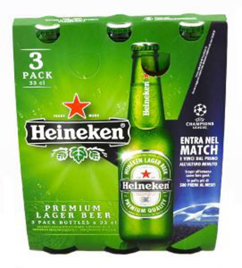 Immagine di BIRRA HEINEKEN CL.33 X 3