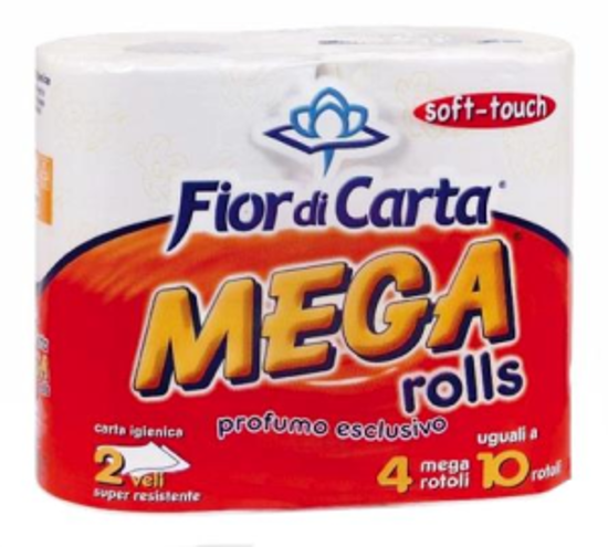 Immagine di FIOR DI CARTA IGIENICA MEGA ROTOLI PZ.4