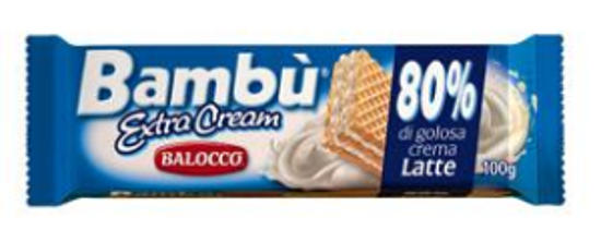 Immagine di BALOCCO BAMBU' WAFER EXTRA CREAM LATTE GR.100