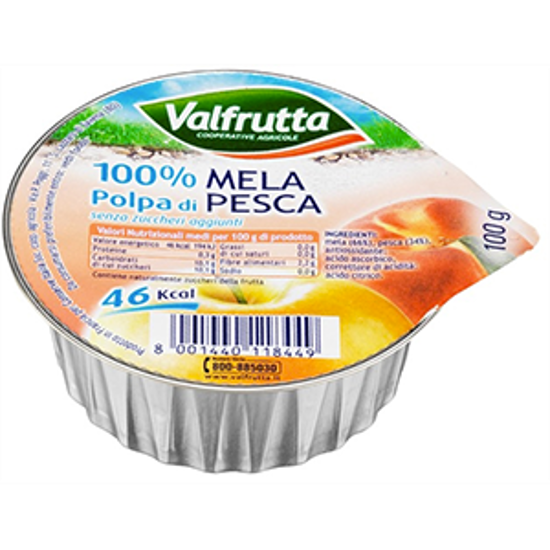 Immagine di VALFRUTTA POLPA DI FRUTTA G.100 MELA&PESCA