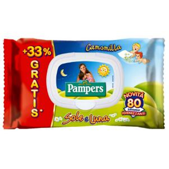 Immagine di PAMPERS SALVIETTINE SOLE & LUNA 60+20