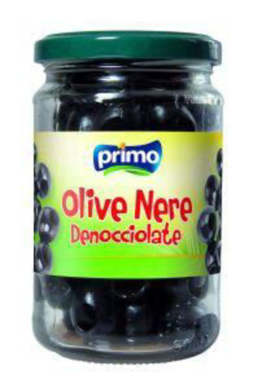 Immagine di PRIMO OLIVE NERE DENOCCIOLATE IN SALAMOIA GR.125