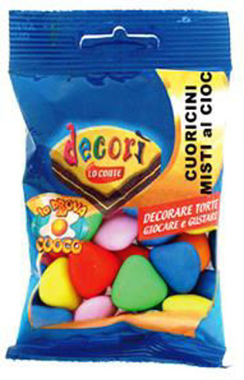 Immagine di DECORI' CUORICINI MISTI AL CIOCCOLATO GR.50