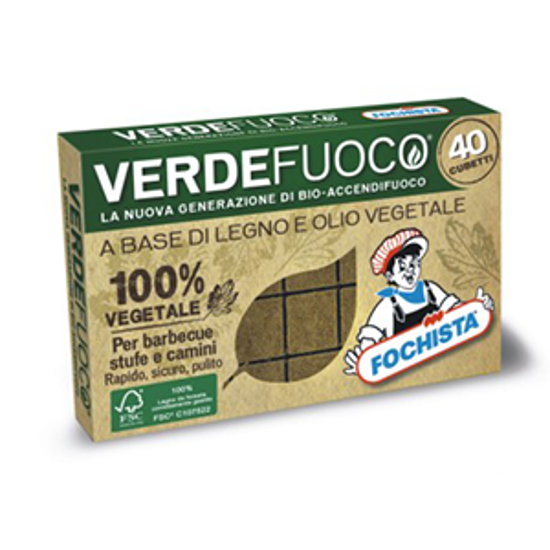 Immagine di FOCHISTA VERDE FUOCO 40 CUBETTI 100% VEGETALE