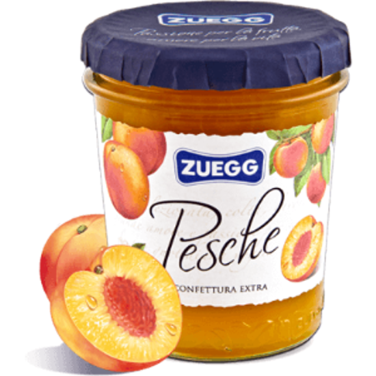 Immagine di ZUEGG CONFETTURA EXTRA PESCHE GR.320